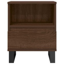 Tables de chevet 2 pcs chêne marron 40x35x50 cm bois ingénierie 