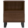 Tables de chevet 2 pcs chêne marron 40x35x50 cm bois ingénierie 