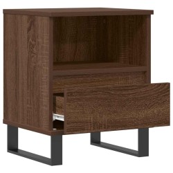 Tables de chevet 2 pcs chêne marron 40x35x50 cm bois ingénierie 
