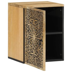 Armoire de salle de bain murale 38x33x48cm bois massif manguier 