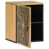 Armoire de salle de bain murale 38x33x48cm bois massif manguier 
