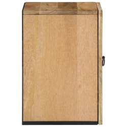 Armoire de salle de bain murale 38x33x48cm bois massif manguier 