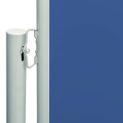 Auvent latéral rétractable de patio 117x600 cm Bleu 