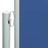 Auvent latéral rétractable de patio 117x600 cm Bleu 