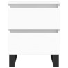 Tables de chevet 2 pcs blanc 40x35x50 cm bois d’ingénierie 