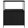 Meuble de salle de bain avec étagères chêne noir 76,5x35x95 cm 
