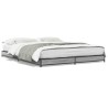 Cadre de lit sans matelas sonoma gris 135x190 cm 
