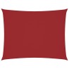 Voile de parasol tissu oxford rectangulaire 6x7 m rouge 