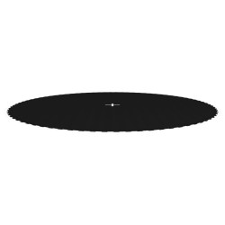 Tapis de saut Tissu Noir pour trampoline rond de 4,27 m 