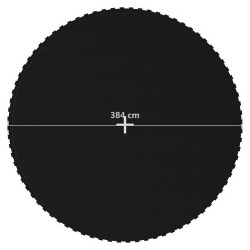 Tapis de saut Tissu Noir pour trampoline rond de 4,27 m 