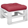 Coussin de palette 60x60x12 cm rouge bordeaux tissu 