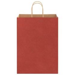 Sacs en papier 50 pcs avec poignées rouge 32x17x44 cm 