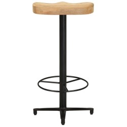 Tabourets de bar lot de 2 76 cm bois de manguier massif 