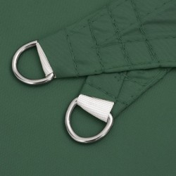 Voile de parasol tissu oxford triangulaire 3x4x5 m vert foncé 