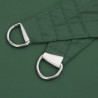 Voile de parasol tissu oxford triangulaire 3x4x5 m vert foncé 