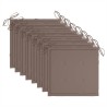 Chaises pliables d'extérieur lot de 8 et coussins Bois d'acacia 