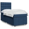 Sommier à lattes de lit avec matelas Bleu 80x200 cm Tissu 