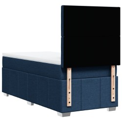 Sommier à lattes de lit avec matelas Bleu 80x200 cm Tissu 