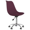 Chaises pivotantes à manger lot de 4 violet tissu 