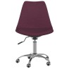 Chaises pivotantes à manger lot de 4 violet tissu 