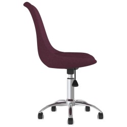 Chaises pivotantes à manger lot de 4 violet tissu 