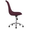 Chaises pivotantes à manger lot de 4 violet tissu 