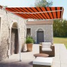 Auvent automatique sur pied 300x250 cm Orange/marron 