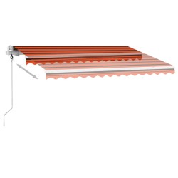 Auvent automatique sur pied 300x250 cm Orange/marron 