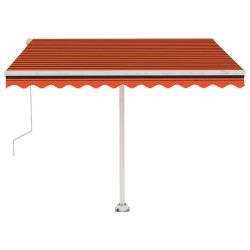 Auvent automatique sur pied 300x250 cm Orange/marron 