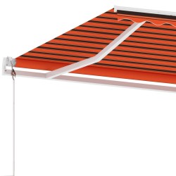 Auvent automatique sur pied 300x250 cm Orange/marron 