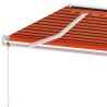 Auvent automatique sur pied 300x250 cm Orange/marron 