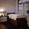 Sommier à lattes de lit avec matelas Rose 100x200 cm Velours 