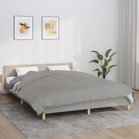 Couverture lestée Gris 200x230 cm 13 kg Tissu 