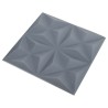 Panneaux muraux 3D 48 pcs 50x50 cm gris origami 12 m² 