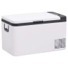 Glacière avec poignée et adaptateur noir et blanc 25 L PP et PE 