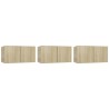 Meubles TV suspendus 3 pcs Chêne sonoma 60x30x30 cm 