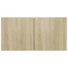 Meubles TV suspendus 3 pcs Chêne sonoma 60x30x30 cm 