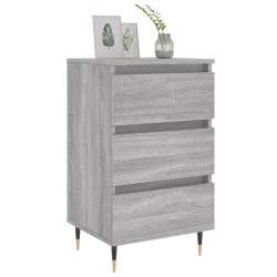 Tables de chevet 2 pcs sonoma gris 40x35x69 cm bois ingénierie 
