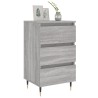 Tables de chevet 2 pcs sonoma gris 40x35x69 cm bois ingénierie 