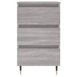 Tables de chevet 2 pcs sonoma gris 40x35x69 cm bois ingénierie 