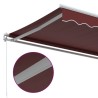Auvent manuel rétractable bordeaux 450x300 cm 