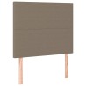 Sommier à lattes de lit avec matelas Taupe 90x190 cm Tissu 