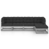 Salon de jardin 5 pcs avec coussins Bois de pin massif 