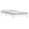 Cadre de lit sans matelas blanc brillant 90x190 cm 