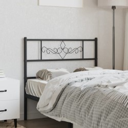Tête de lit métal noir 107 cm 