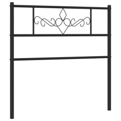 Tête de lit métal noir 107 cm 