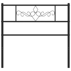 Tête de lit métal noir 107 cm 