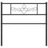 Tête de lit métal noir 107 cm 