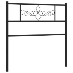 Tête de lit métal noir 107 cm 