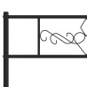 Tête de lit métal noir 107 cm 